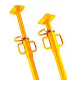 Puntales de 3,65 a 5,5 m.