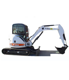 Miniexcavadora de orugas de 3.700 Kg.