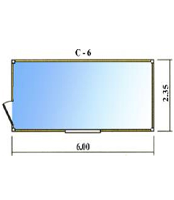 Caseta diáfana de 6m.
